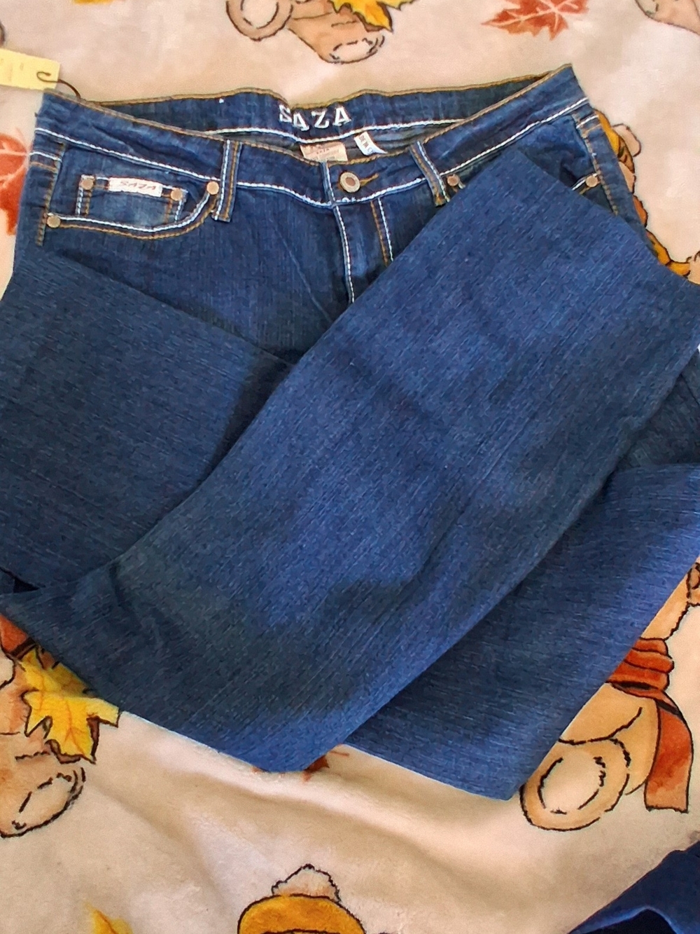 Saza Jeans Company Saza Rhinestone Embellished Bootcut Jeans Blue 15 NWT